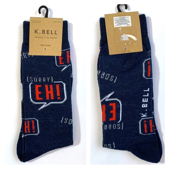 Sorry EH! K. Bell men’s crew socks - Picture 2 of 5